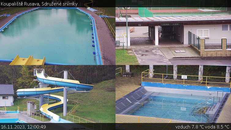 Koupaliště Rusava - Sdružené snímky - 16.11.2023 v 12:00 Koupaliště Rusava - Sdružené snímky - 16.11.2023 v 12:00