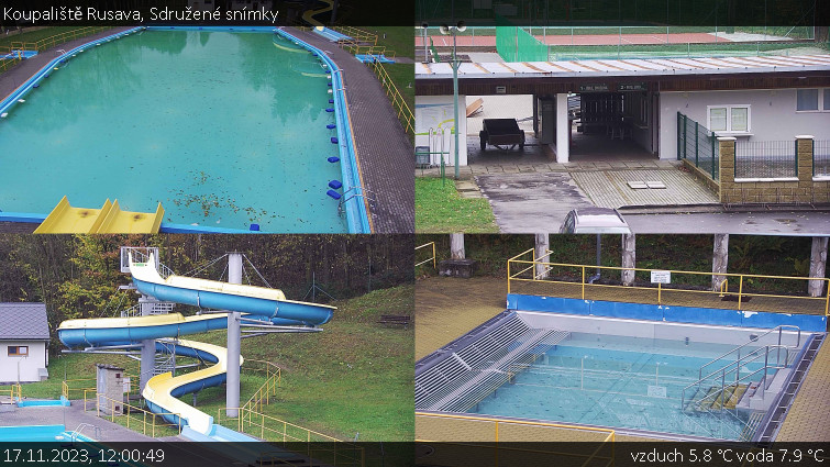 Koupaliště Rusava - Sdružené snímky - 17.11.2023 v 12:00 Koupaliště Rusava - Sdružené snímky - 17.11.2023 v 12:00