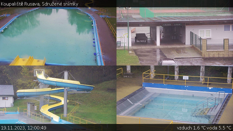 Koupaliště Rusava - Sdružené snímky - 19.11.2023 v 12:00 Koupaliště Rusava - Sdružené snímky - 19.11.2023 v 12:00