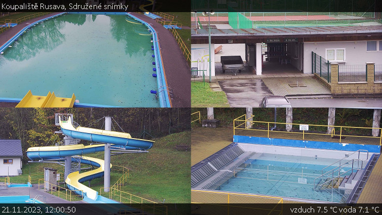 Koupaliště Rusava - Sdružené snímky - 21.11.2023 v 12:00 Koupaliště Rusava - Sdružené snímky - 21.11.2023 v 12:00