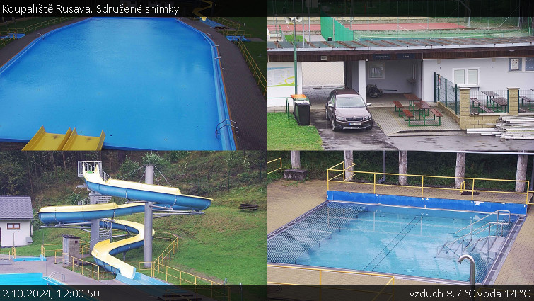 Koupaliště Rusava - Sdružené snímky - 2.10.2024 v 12:00 Koupaliště Rusava - Sdružené snímky - 2.10.2024 v 12:00