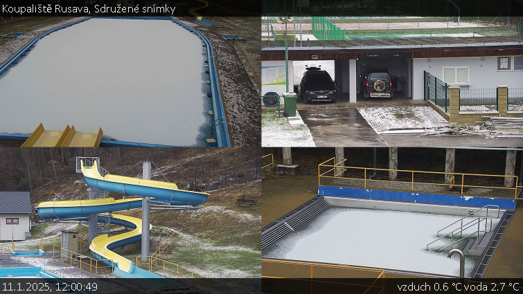 Koupaliště Rusava - Sdružené snímky - 11.1.2025 v 12:00 Koupaliště Rusava - Sdružené snímky - 11.1.2025 v 12:00