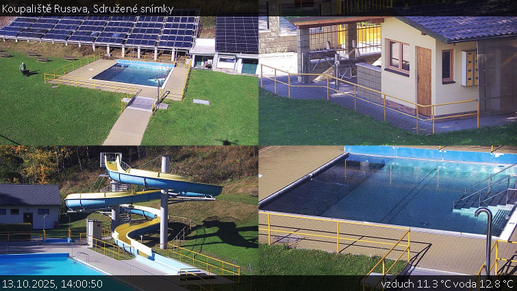 Koupaliště Rusava - Sdružené snímky - 13.10.2025 v 14:00 Koupaliště Rusava - Sdružené snímky - 13.10.2025 v 14:00