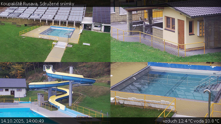 Koupaliště Rusava - Sdružené snímky - 14.10.2025 v 14:00 Koupaliště Rusava - Sdružené snímky - 14.10.2025 v 14:00