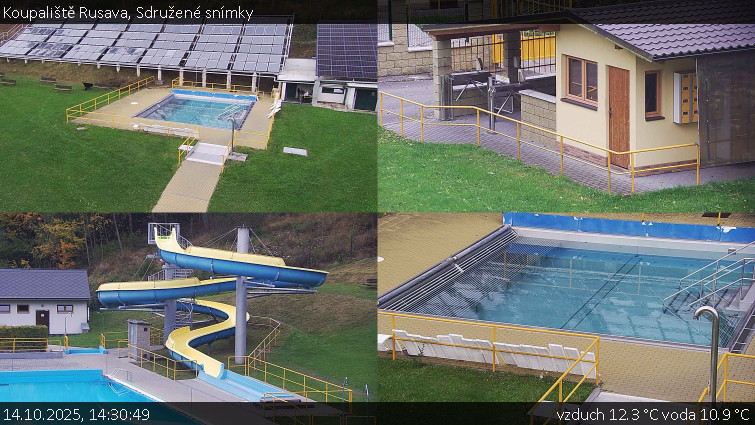 Koupaliště Rusava - Sdružené snímky - 14.10.2025 v 14:30 Koupaliště Rusava - Sdružené snímky - 14.10.2025 v 14:30