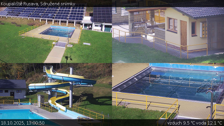 Koupaliště Rusava - Sdružené snímky - 18.10.2025 v 13:00 Koupaliště Rusava - Sdružené snímky - 18.10.2025 v 13:00