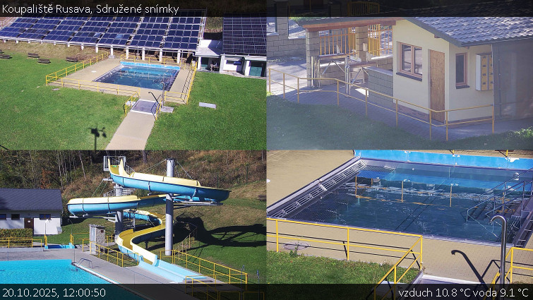 Koupaliště Rusava - Sdružené snímky - 20.10.2025 v 12:00 Koupaliště Rusava - Sdružené snímky - 20.10.2025 v 12:00