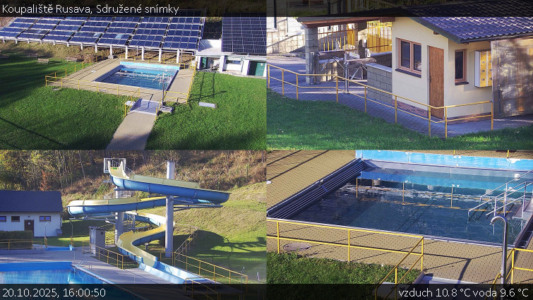 Koupaliště Rusava - Sdružené snímky - 20.10.2025 v 16:00 Koupaliště Rusava - Sdružené snímky - 20.10.2025 v 16:00