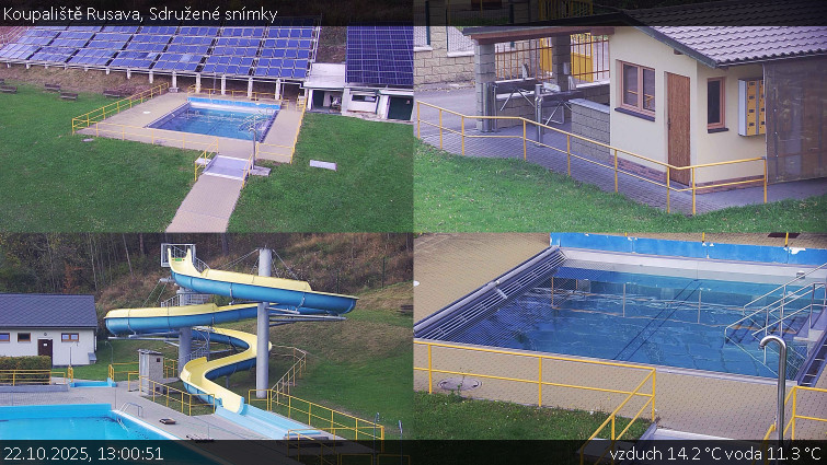Koupaliště Rusava - Sdružené snímky - 22.10.2025 v 13:00 Koupaliště Rusava - Sdružené snímky - 22.10.2025 v 13:00