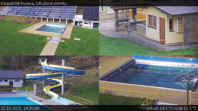 Koupaliště Rusava - Sdružené snímky - 22.10.2025 v 14:30 Koupaliště Rusava - Sdružené snímky - 22.10.2025 v 14:30