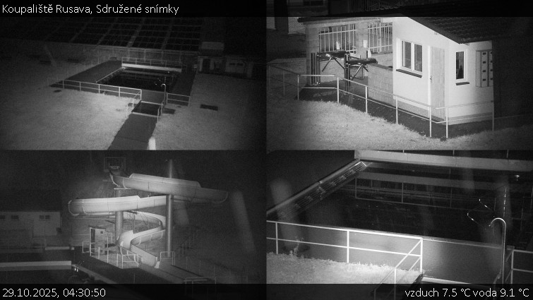 Koupaliště Rusava - Sdružené snímky - 29.10.2025 v 04:30 Koupaliště Rusava - Sdružené snímky - 29.10.2025 v 04:30