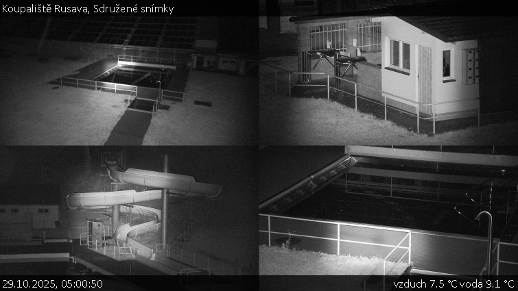 Koupaliště Rusava - Sdružené snímky - 29.10.2025 v 05:00 Koupaliště Rusava - Sdružené snímky - 29.10.2025 v 05:00