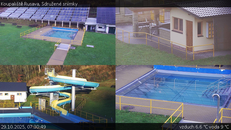 Koupaliště Rusava - Sdružené snímky - 29.10.2025 v 07:30 Koupaliště Rusava - Sdružené snímky - 29.10.2025 v 07:30