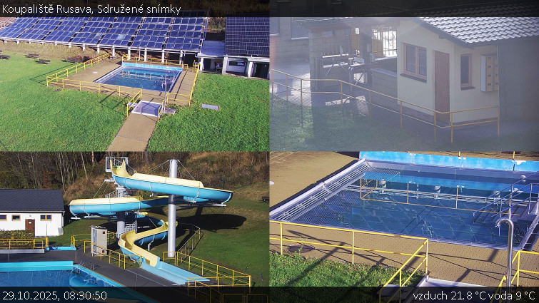 Koupaliště Rusava - Sdružené snímky - 29.10.2025 v 08:30 Koupaliště Rusava - Sdružené snímky - 29.10.2025 v 08:30