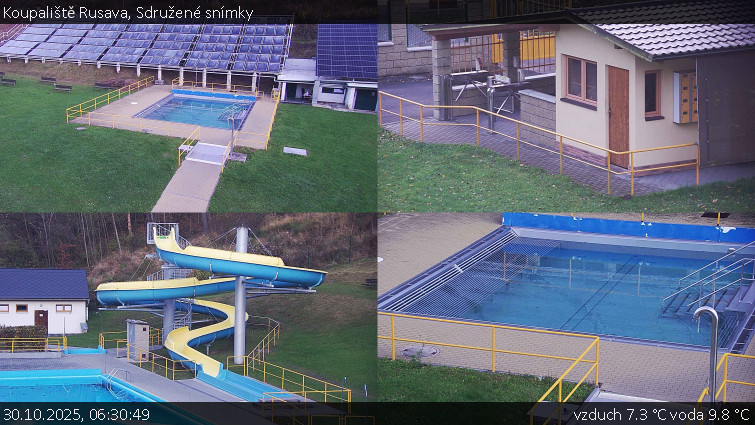 Koupaliště Rusava - Sdružené snímky - 30.10.2025 v 06:30 Koupaliště Rusava - Sdružené snímky - 30.10.2025 v 06:30