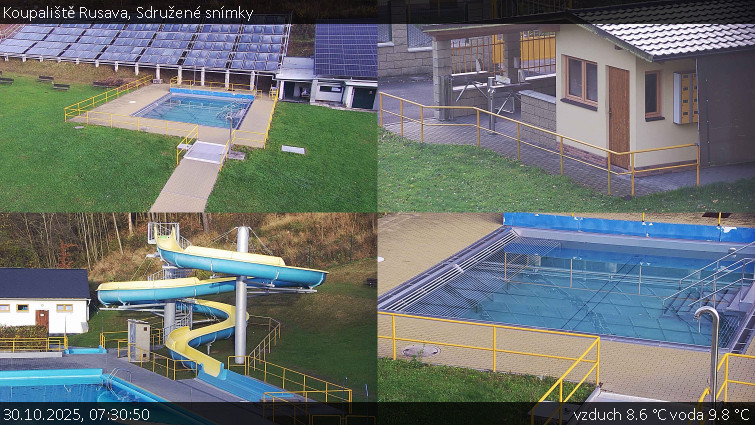 Koupaliště Rusava - Sdružené snímky - 30.10.2025 v 07:30 Koupaliště Rusava - Sdružené snímky - 30.10.2025 v 07:30