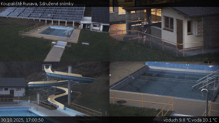 Koupaliště Rusava - Sdružené snímky - 30.10.2025 v 17:00 Koupaliště Rusava - Sdružené snímky - 30.10.2025 v 17:00