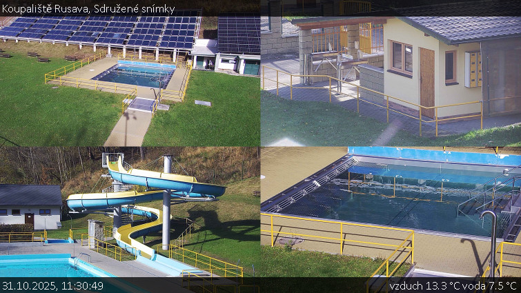 Koupaliště Rusava - Sdružené snímky - 31.10.2025 v 11:30 Koupaliště Rusava - Sdružené snímky - 31.10.2025 v 11:30