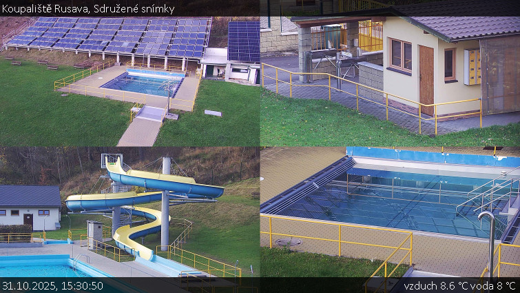 Koupaliště Rusava - Sdružené snímky - 31.10.2025 v 15:30 Koupaliště Rusava - Sdružené snímky - 31.10.2025 v 15:30