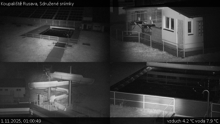 Koupaliště Rusava - Sdružené snímky - 1.11.2025 v 01:00 Koupaliště Rusava - Sdružené snímky - 1.11.2025 v 01:00