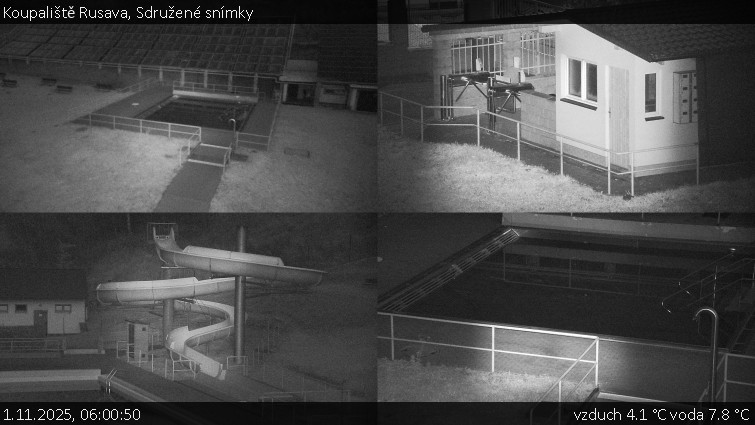 Koupaliště Rusava - Sdružené snímky - 1.11.2025 v 06:00 Koupaliště Rusava - Sdružené snímky - 1.11.2025 v 06:00