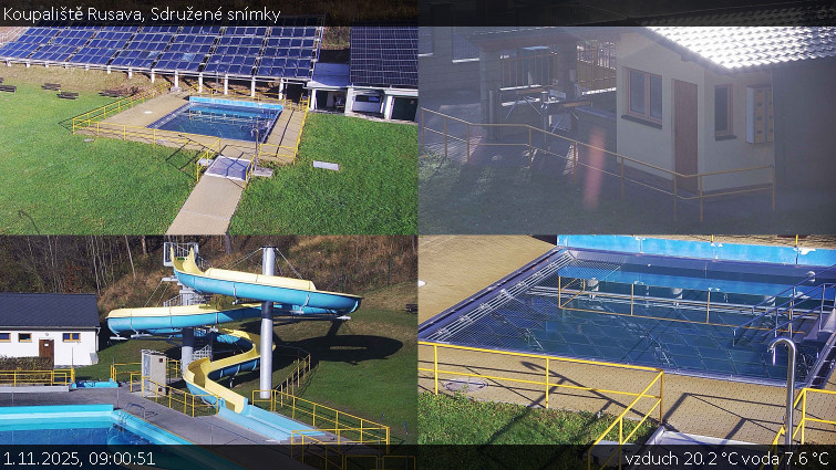 Koupaliště Rusava - Sdružené snímky - 1.11.2025 v 09:00 Koupaliště Rusava - Sdružené snímky - 1.11.2025 v 09:00
