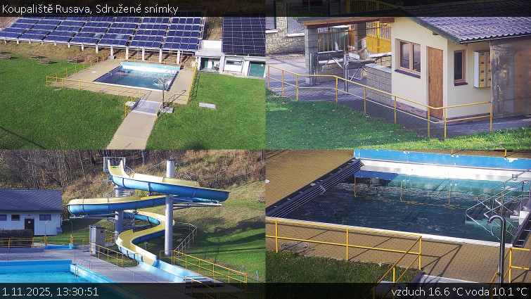 Koupaliště Rusava - Sdružené snímky - 1.11.2025 v 13:30 Koupaliště Rusava - Sdružené snímky - 1.11.2025 v 13:30
