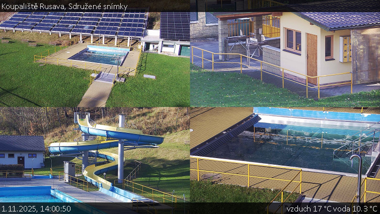 Koupaliště Rusava - Sdružené snímky - 1.11.2025 v 14:00 Koupaliště Rusava - Sdružené snímky - 1.11.2025 v 14:00