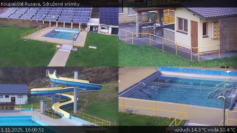 Koupaliště Rusava - Sdružené snímky - 1.11.2025 v 16:00 Koupaliště Rusava - Sdružené snímky - 1.11.2025 v 16:00