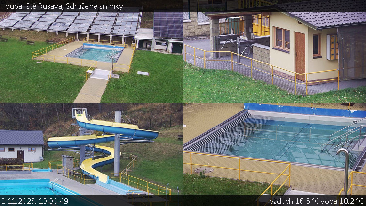 Koupaliště Rusava - Sdružené snímky - 2.11.2025 v 13:30 Koupaliště Rusava - Sdružené snímky - 2.11.2025 v 13:30
