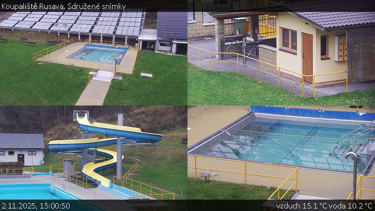 Koupaliště Rusava - Sdružené snímky - 2.11.2025 v 15:00 Koupaliště Rusava - Sdružené snímky - 2.11.2025 v 15:00
