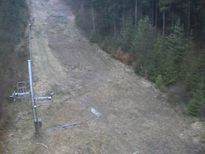Skiareál Troják - Kamera na svahu B, nástup vleku - 9.3.2023 v 12:09