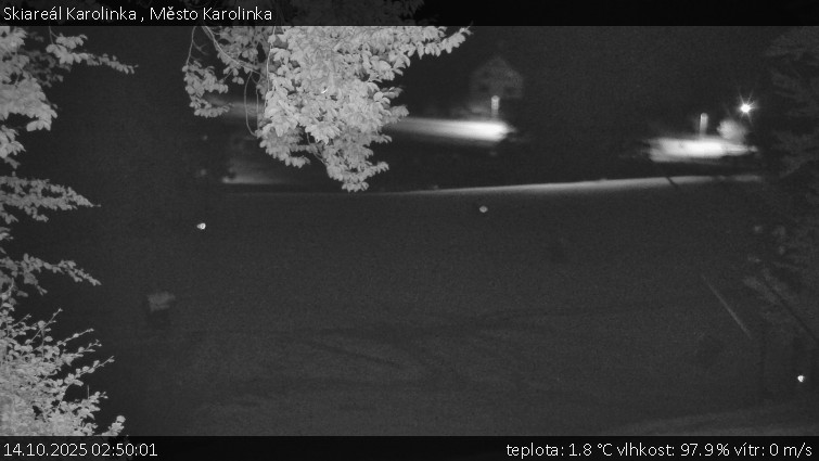 Skiareál Karolinka - Město Karolinka - 14.10.2025 v 02:50 Skiareál Karolinka - Město Karolinka - 14.10.2025 v 02:50