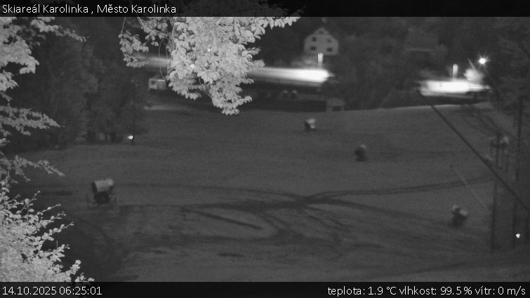 Skiareál Karolinka - Město Karolinka - 14.10.2025 v 06:25 Skiareál Karolinka - Město Karolinka - 14.10.2025 v 06:25