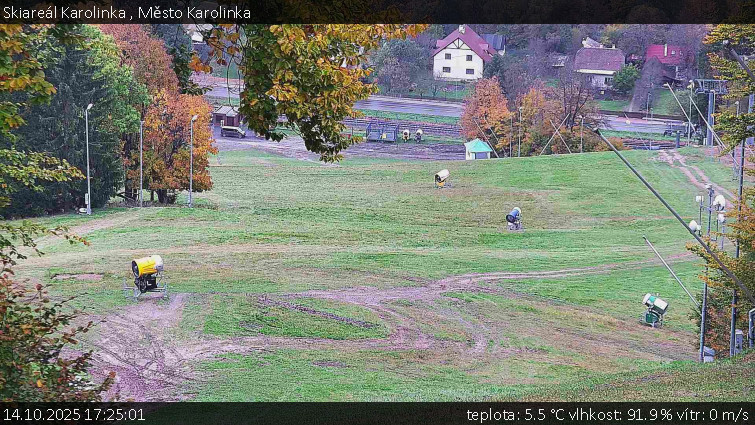 Skiareál Karolinka - Město Karolinka - 14.10.2025 v 17:25 Skiareál Karolinka - Město Karolinka - 14.10.2025 v 17:25
