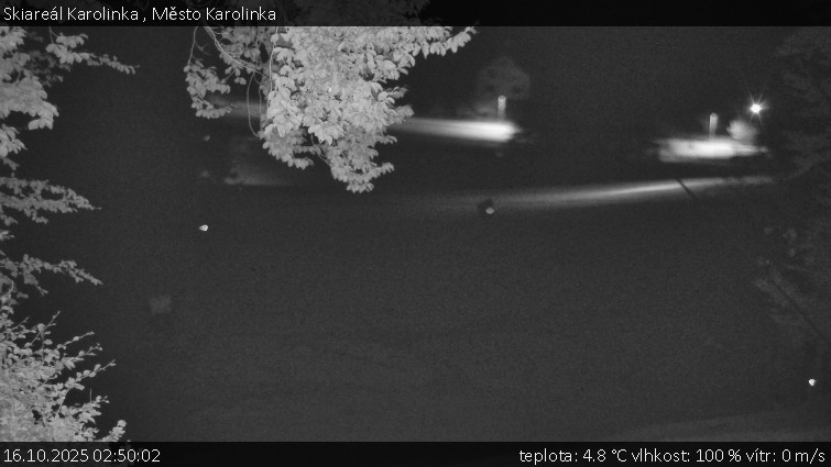 Skiareál Karolinka - Město Karolinka - 16.10.2025 v 02:50 Skiareál Karolinka - Město Karolinka - 16.10.2025 v 02:50