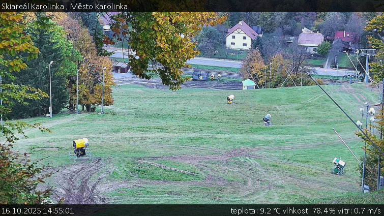 Skiareál Karolinka - Město Karolinka - 16.10.2025 v 14:55 Skiareál Karolinka - Město Karolinka - 16.10.2025 v 14:55