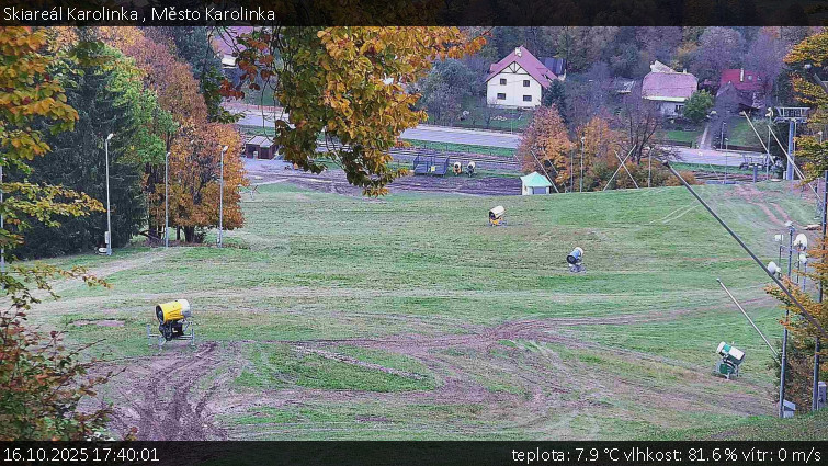 Skiareál Karolinka - Město Karolinka - 16.10.2025 v 17:40 Skiareál Karolinka - Město Karolinka - 16.10.2025 v 17:40