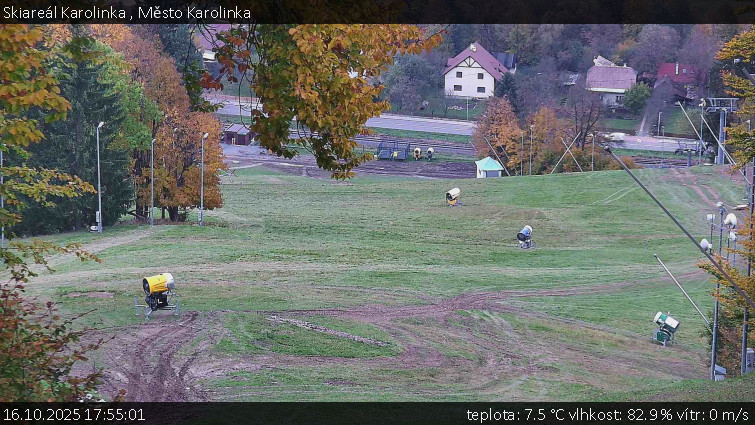 Skiareál Karolinka - Město Karolinka - 16.10.2025 v 17:55 Skiareál Karolinka - Město Karolinka - 16.10.2025 v 17:55