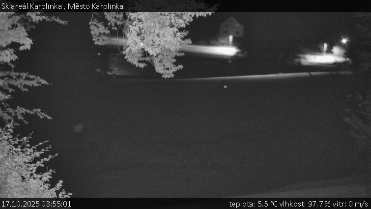Skiareál Karolinka - Město Karolinka - 17.10.2025 v 03:55 Skiareál Karolinka - Město Karolinka - 17.10.2025 v 03:55