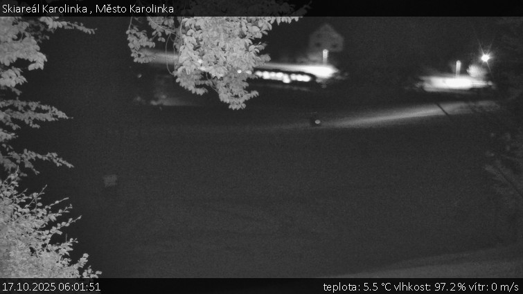 Skiareál Karolinka - Město Karolinka - 17.10.2025 v 06:01 Skiareál Karolinka - Město Karolinka - 17.10.2025 v 06:01