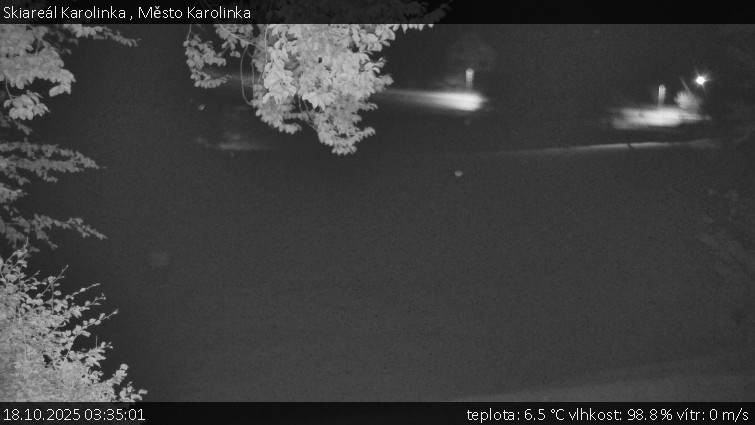 Skiareál Karolinka - Město Karolinka - 18.10.2025 v 03:35 Skiareál Karolinka - Město Karolinka - 18.10.2025 v 03:35