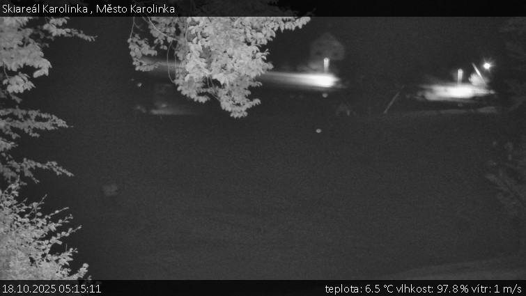 Skiareál Karolinka - Město Karolinka - 18.10.2025 v 05:15 Skiareál Karolinka - Město Karolinka - 18.10.2025 v 05:15