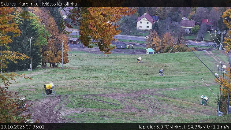 Skiareál Karolinka - Město Karolinka - 18.10.2025 v 07:35 Skiareál Karolinka - Město Karolinka - 18.10.2025 v 07:35