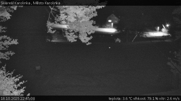 Skiareál Karolinka - Město Karolinka - 18.10.2025 v 22:45 Skiareál Karolinka - Město Karolinka - 18.10.2025 v 22:45
