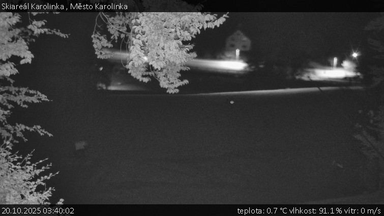 Skiareál Karolinka - Město Karolinka - 20.10.2025 v 03:40 Skiareál Karolinka - Město Karolinka - 20.10.2025 v 03:40