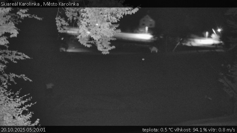 Skiareál Karolinka - Město Karolinka - 20.10.2025 v 05:20 Skiareál Karolinka - Město Karolinka - 20.10.2025 v 05:20