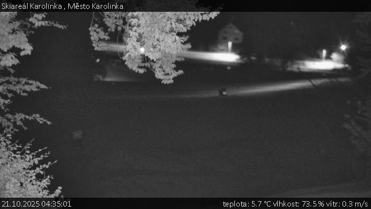 Skiareál Karolinka - Město Karolinka - 21.10.2025 v 04:35 Skiareál Karolinka - Město Karolinka - 21.10.2025 v 04:35