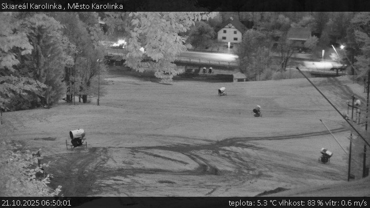 Skiareál Karolinka - Město Karolinka - 21.10.2025 v 06:50 Skiareál Karolinka - Město Karolinka - 21.10.2025 v 06:50