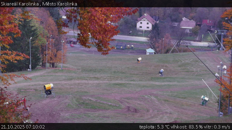 Skiareál Karolinka - Město Karolinka - 21.10.2025 v 07:10 Skiareál Karolinka - Město Karolinka - 21.10.2025 v 07:10
